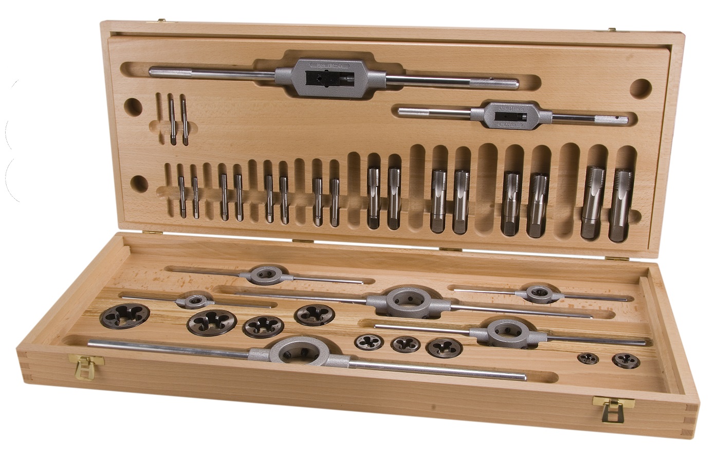 Ruko Gängsats 1/4"-1" Unf 35delar