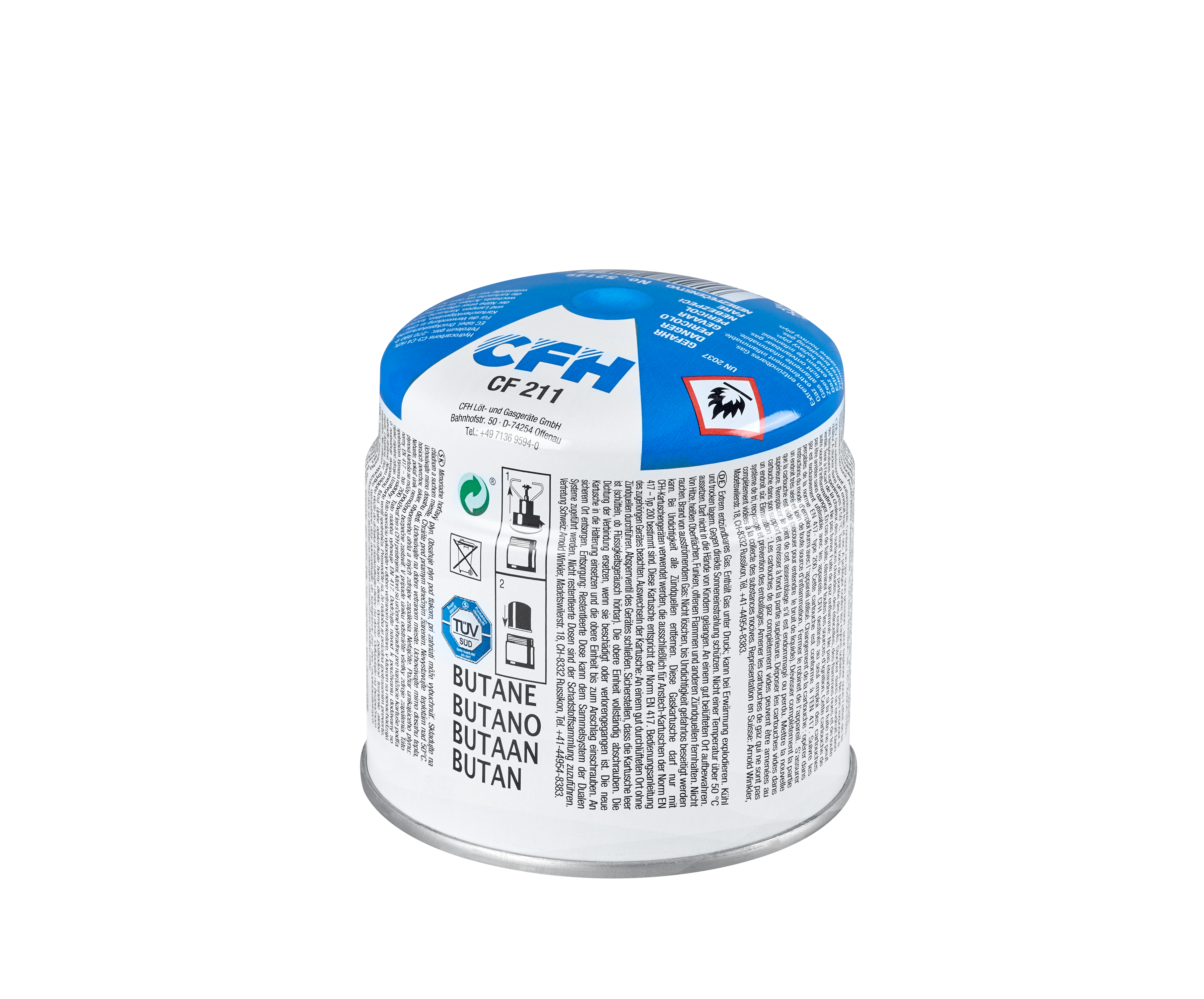 Cfh Butangasbehållare 190g