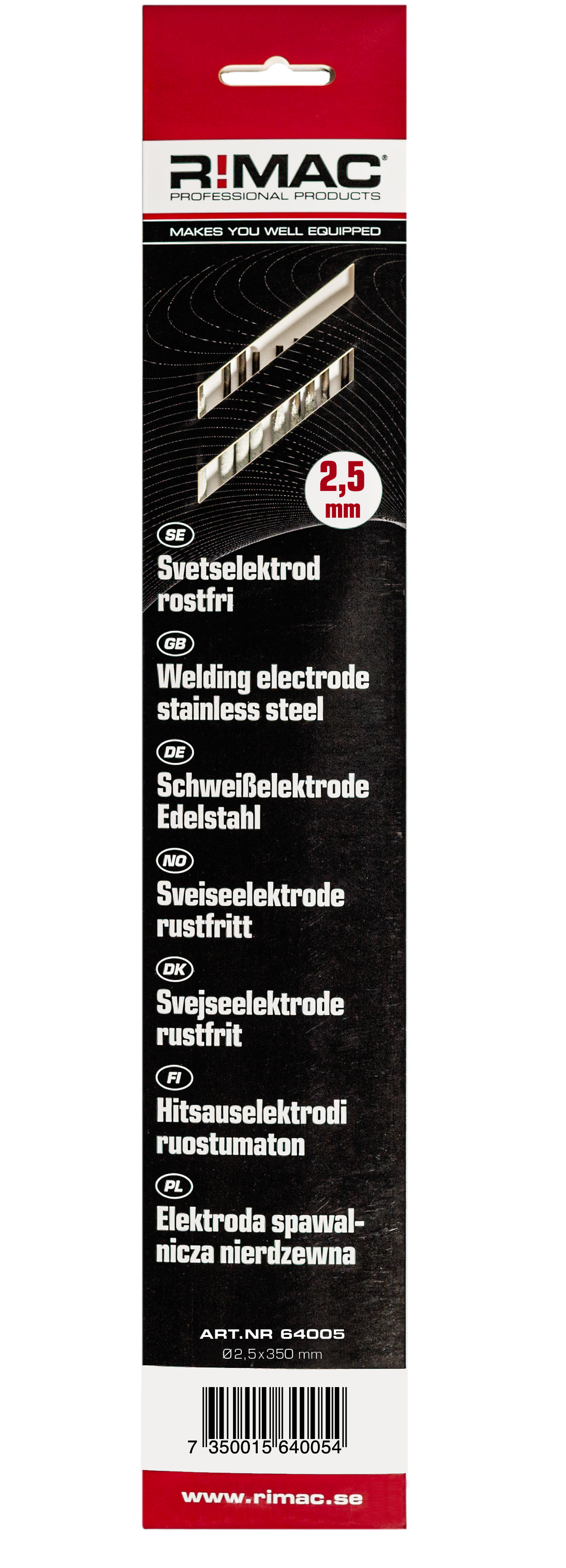 Rimac Sb-pack Rostfri Svetselektrod-2,5x10st