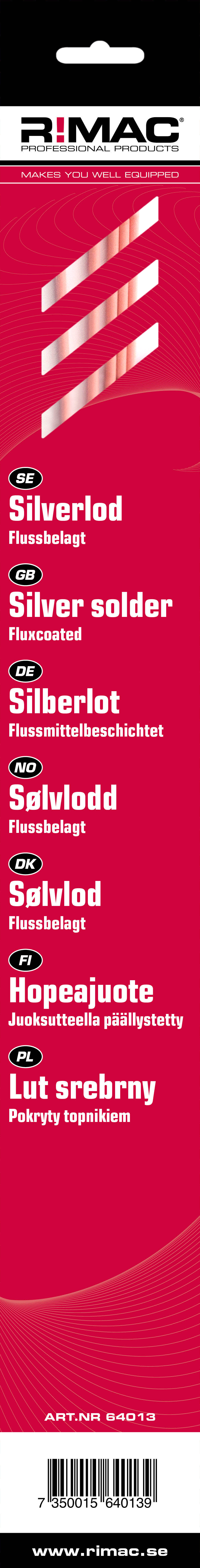 Rimac Sb-pac Silverlod 56% Flussbelagt 1,5mm X 5st
