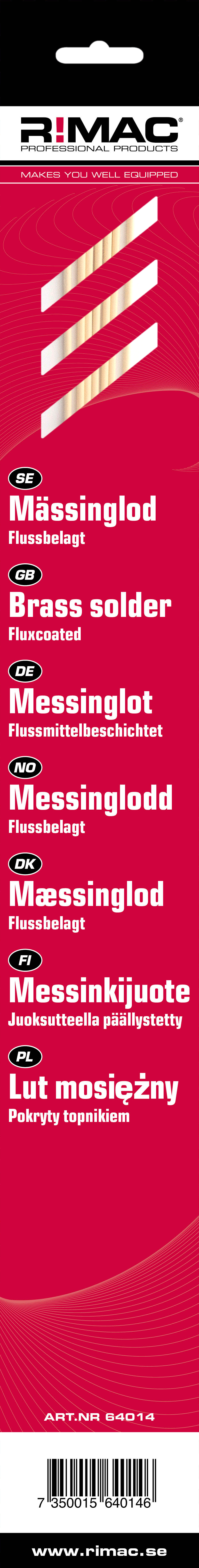 Rimac Sb-pac Mässinglod Flussbelagt 2.0mm X 7st