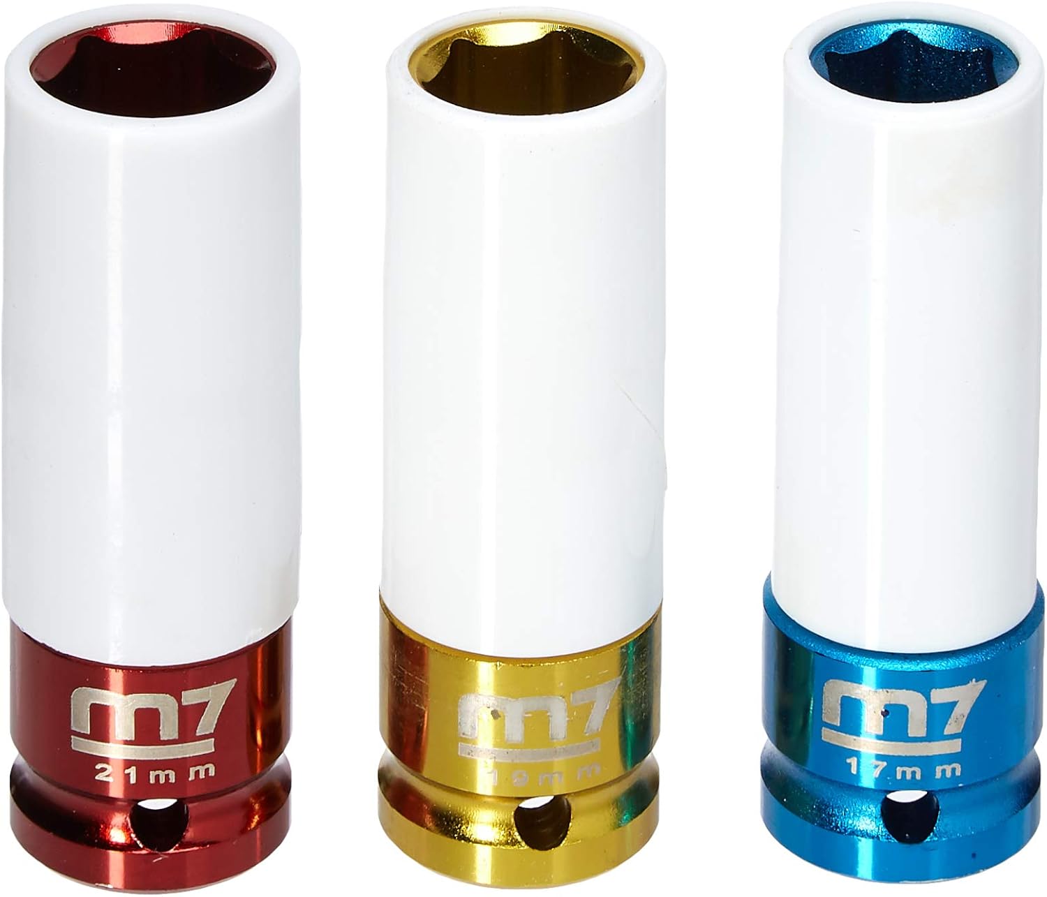 M7 Krafthylsset 1/2"- 17,19,21mm För Alu.fälgar