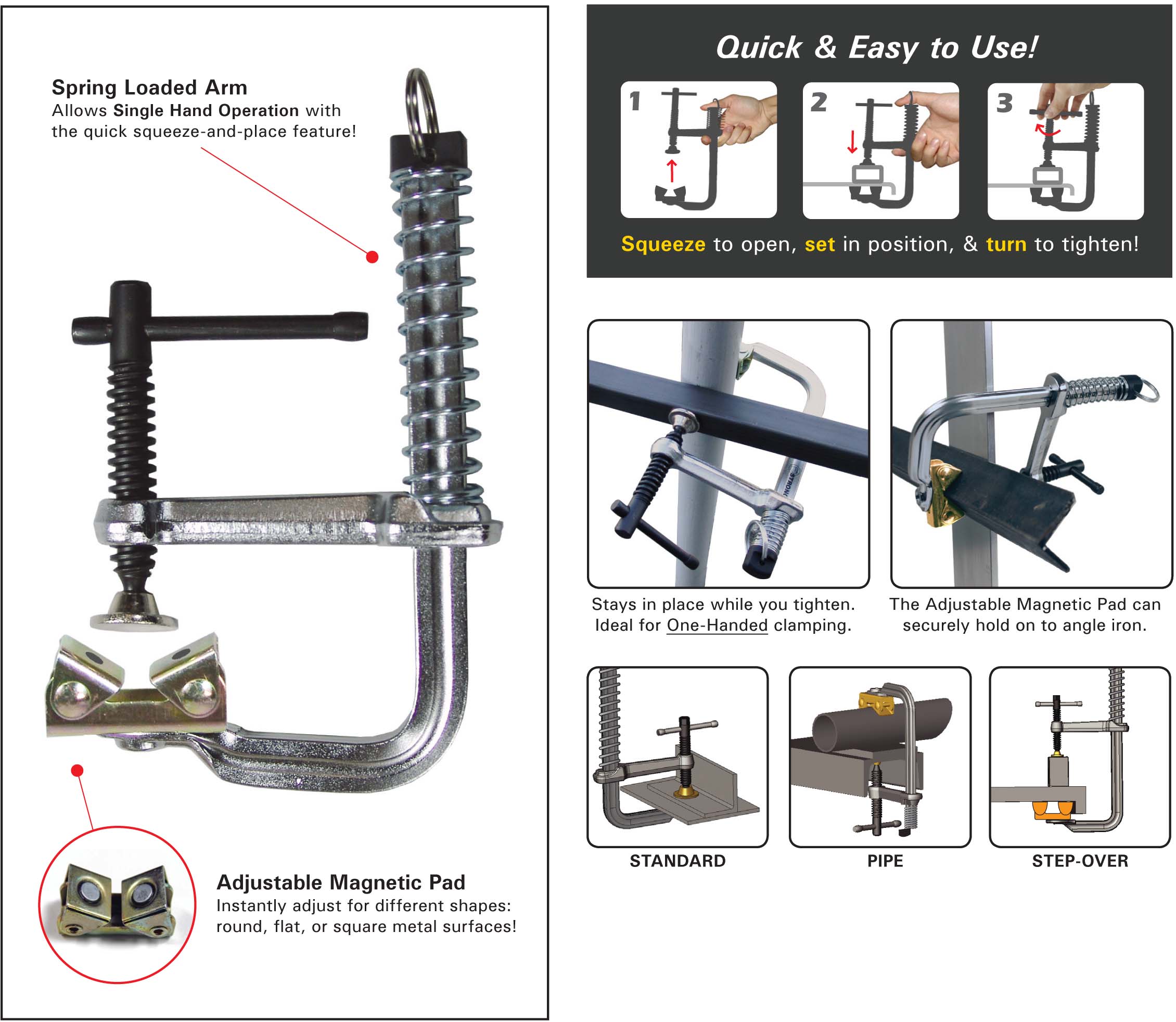 Stronghand Enhandstving 140mm
