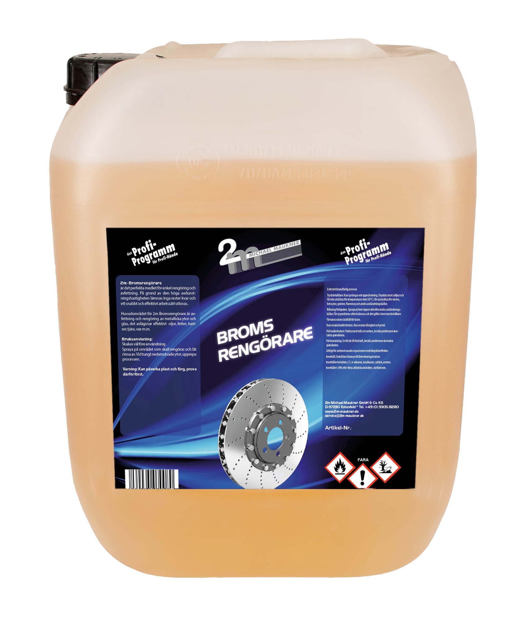 2m Bromsrengöring 10l