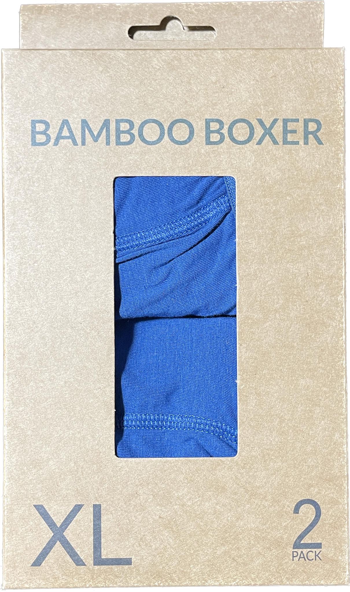 Arbetskalsong blå bambu stl.3XL 2-pack