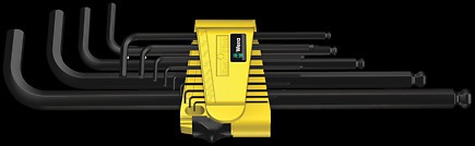 Wera 950 Pkl/13 Sz N L-key Set, Imperial, Blacklaser 950 Pkl Inch 1 X 0,05"x83; 1 X 1/16"x91; 1 X 5/