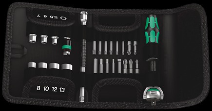 Wera Kraftform Kompakt Zyklop Speed Zyklop 1/4" Dr. Ratchet Set 26 Pieces 8000 A 1 X 1/4"x152,0;8784