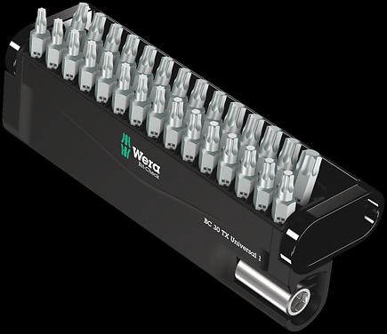 Wera Bit-check 30 Tx Universal 1 Bits Assortment 899/4/1 1 X 899/4/1 K, 1/4"x50;867/1 Torx® 3 X Tx 1