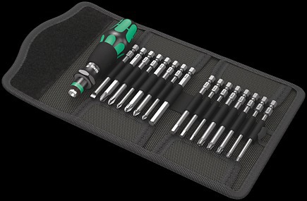 Wera Kraftform Kompakt 60 Pouch With 89 Mm Bits 816 R 1 X 1/4"x119;851/4 Z Ph 1 X Ph 1x89; 1 X Ph 2x