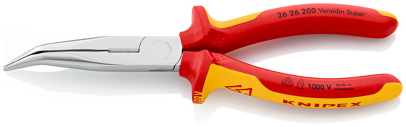 Knipex Flacktång Rund Vinkl 200mm