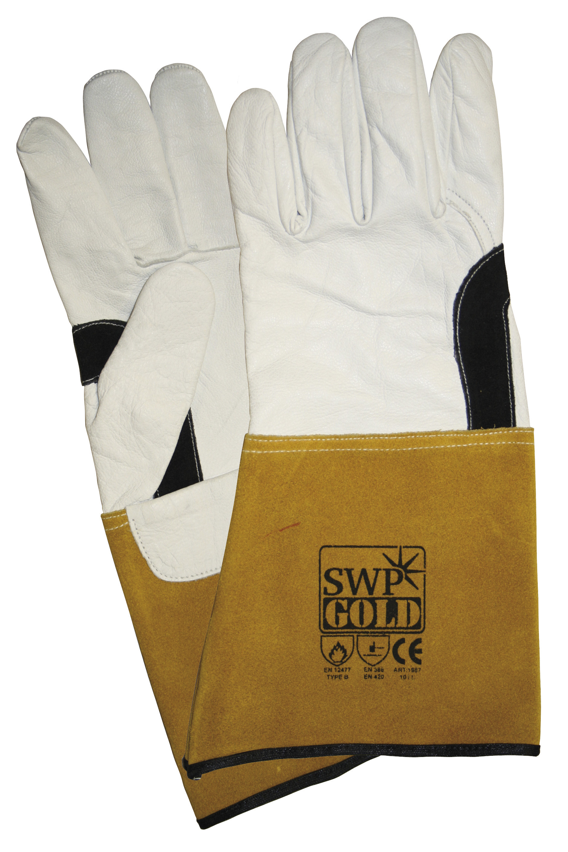 Swp Gold Tigsvetshandske