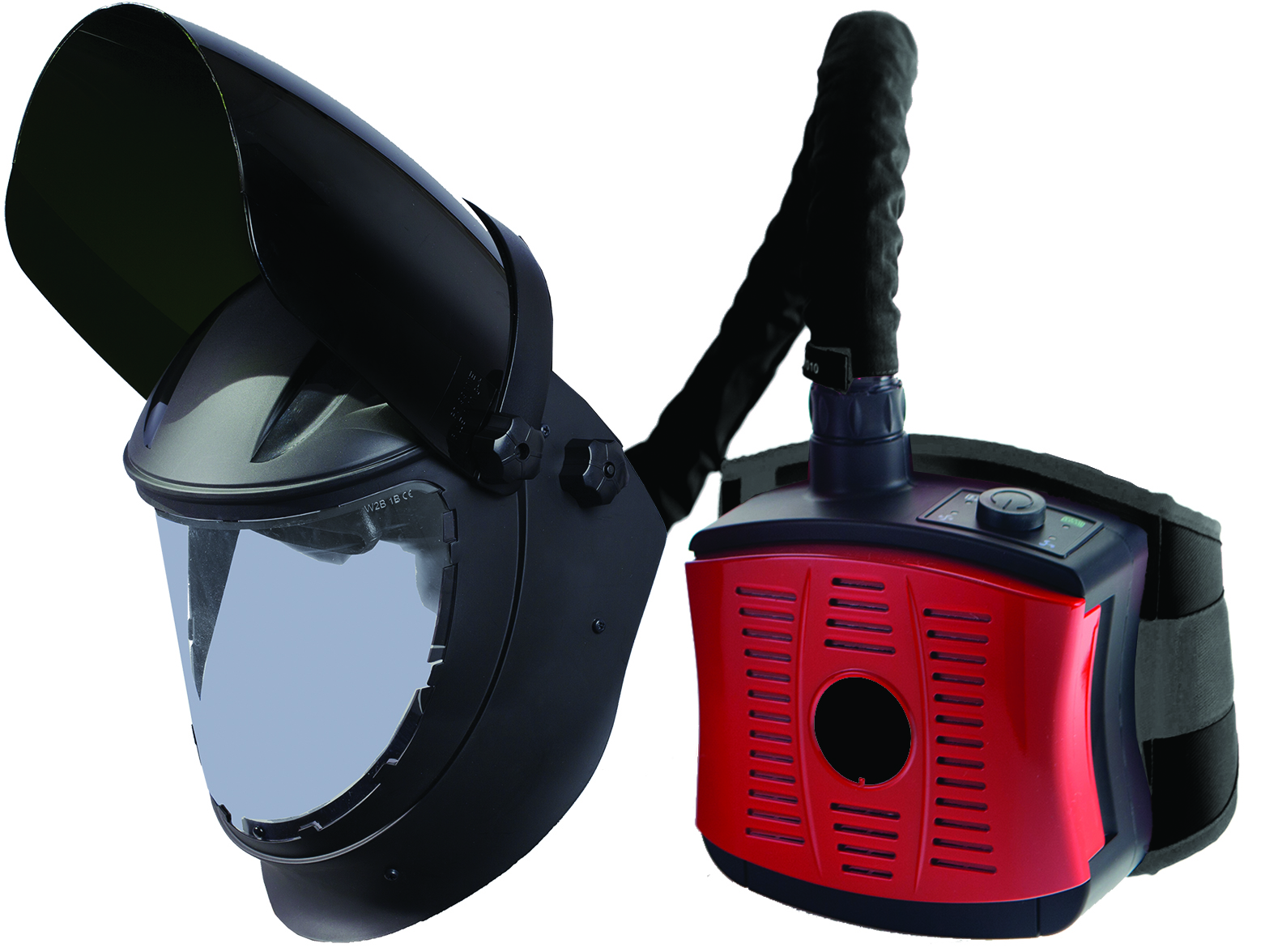 Weltek Slip/skärvisir 5 Din Med Frikluftsenhet