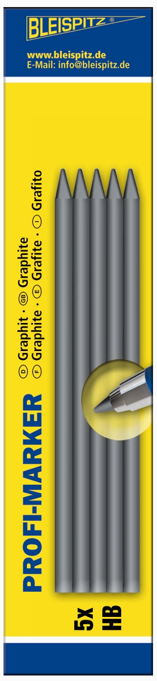 Bleispitz Stift Till Profi Marker 5st Vita