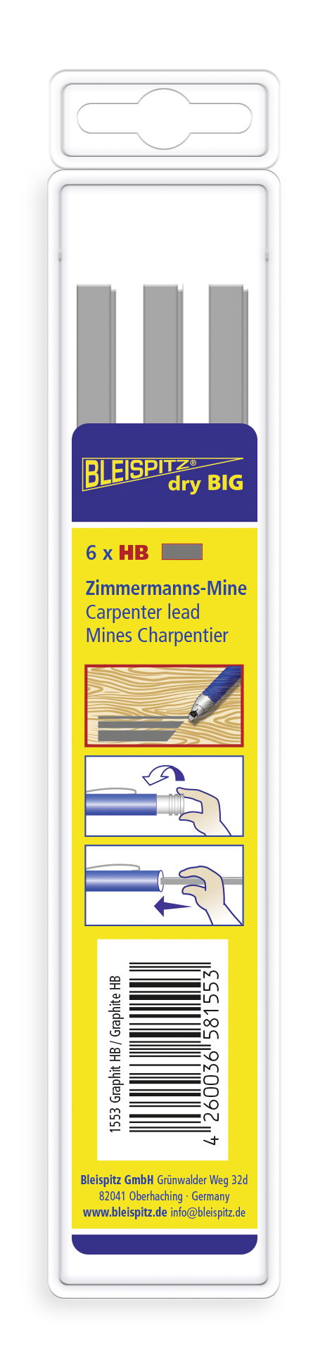 Bleispitz  Lösa Stift (6st) Till Drybig