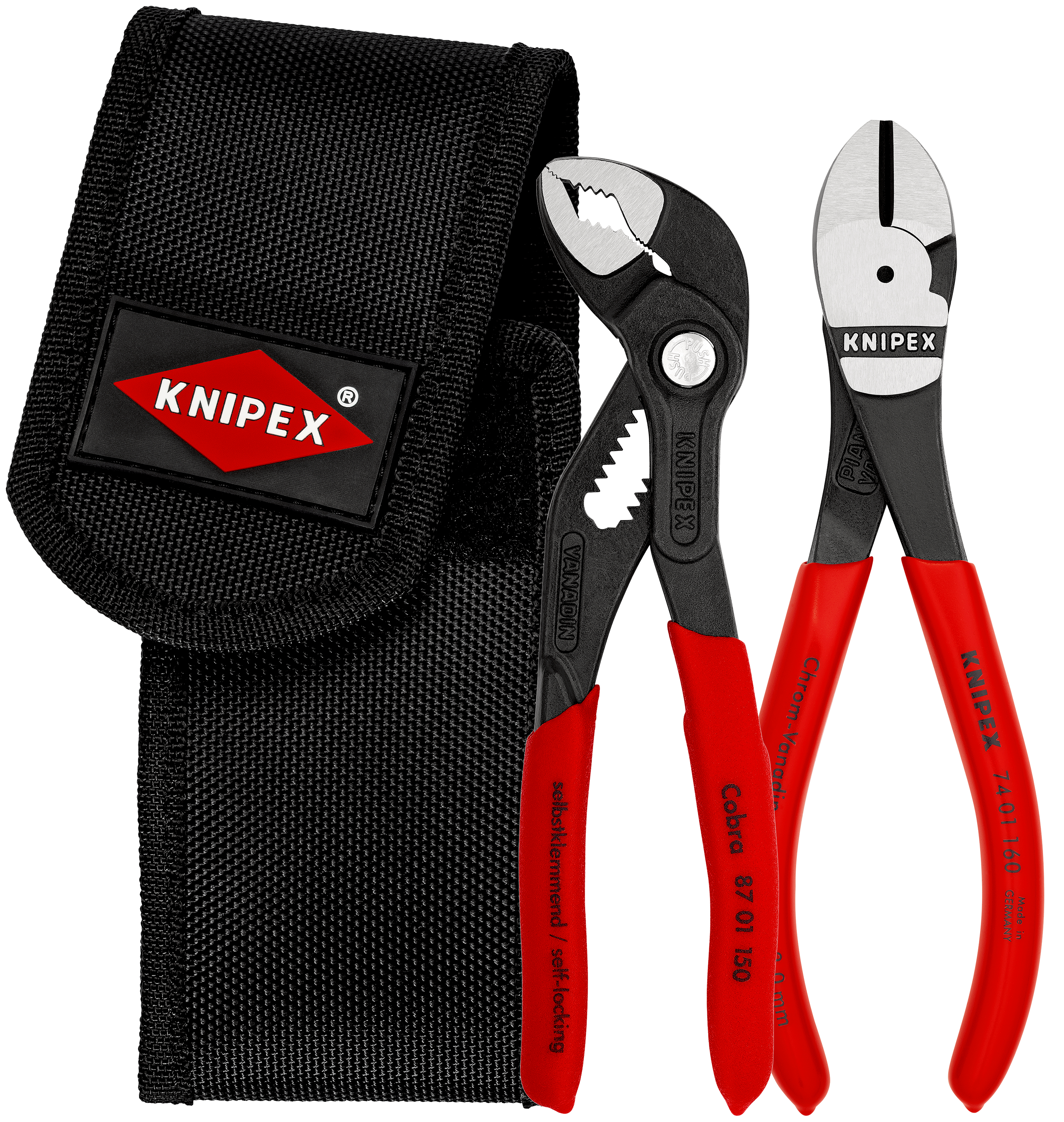Knipex Minitångsats I Verktygsbältesväska 2 Delar