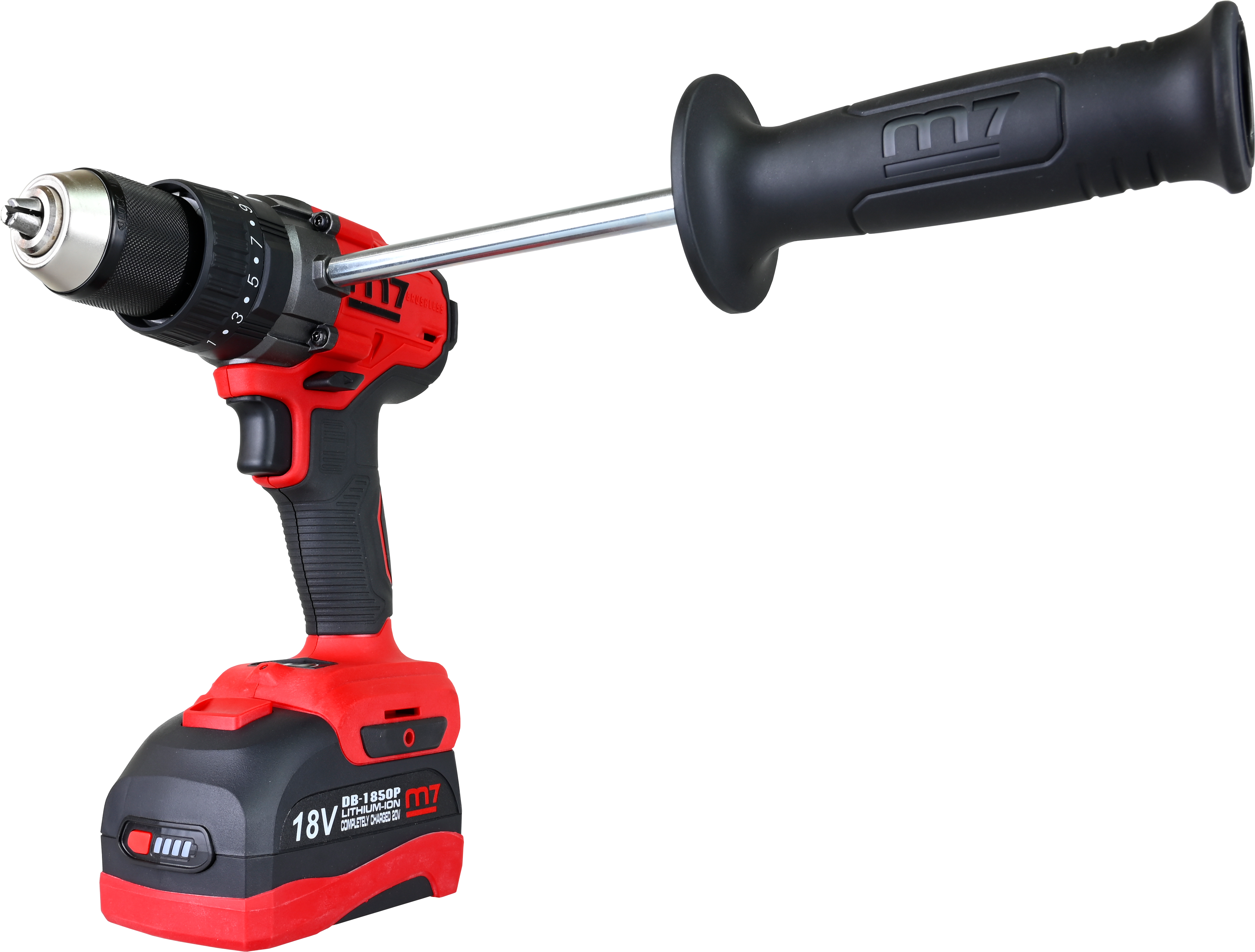 M7 Slagborr/skruvdragare 18v-5,0ah Inkl. 2xbatteri  & Laddare