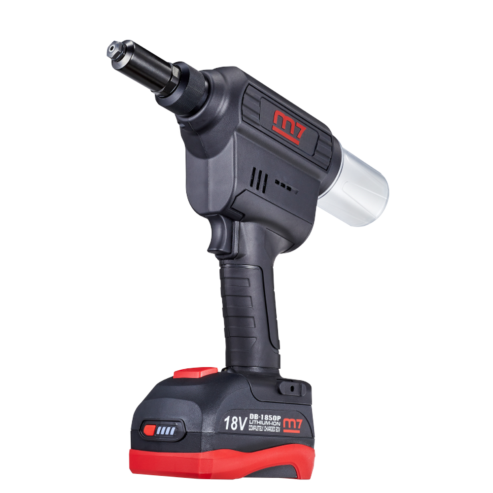 M7 Blindnitsmaskin 18v 2,4-6,4mm Inkl 2 X Batteri & Laddare