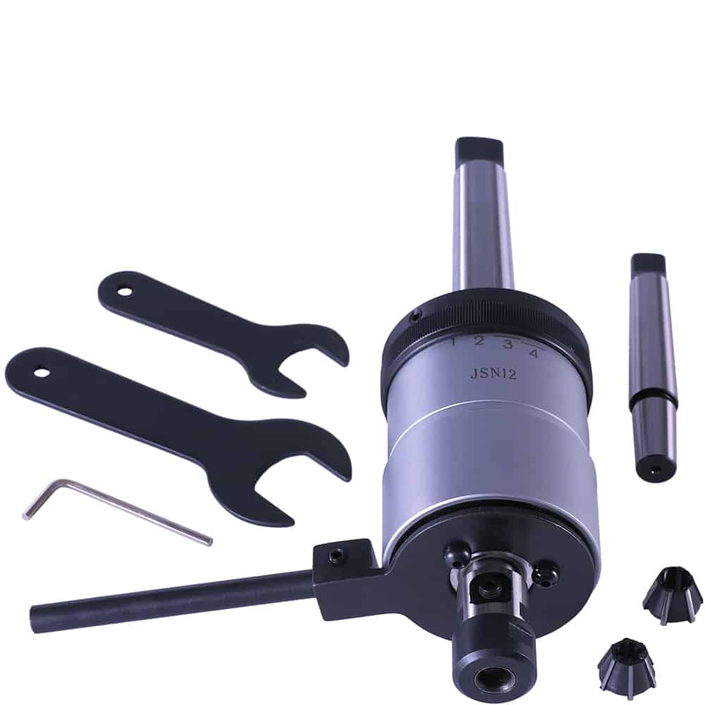 Mt.2 - 3 Tapping Chuck M5 -m12 Reversible, Including Rubber Clamps