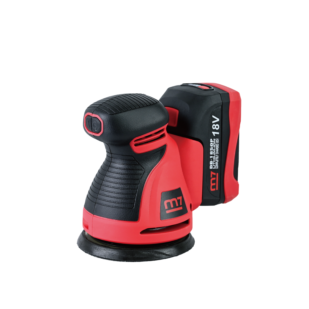 M7 Oscillerade Slipmaskin 125mm Inkl. 2 X 18v Batteri Samt Laddare
