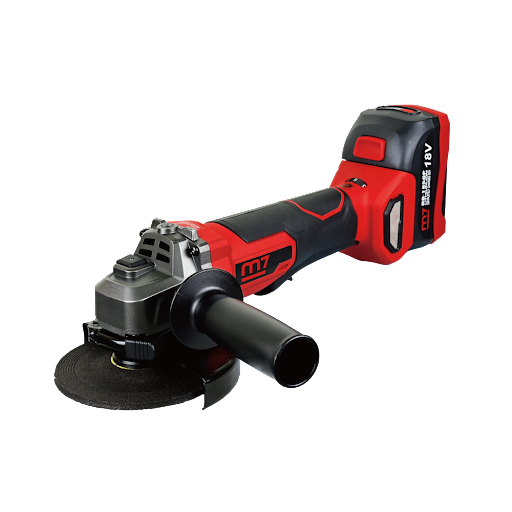 M7 VINKELSLIP 18V 125MM BORSTFRI INKL. 2 X 5,0AH BATTERI SAMT LADDARE