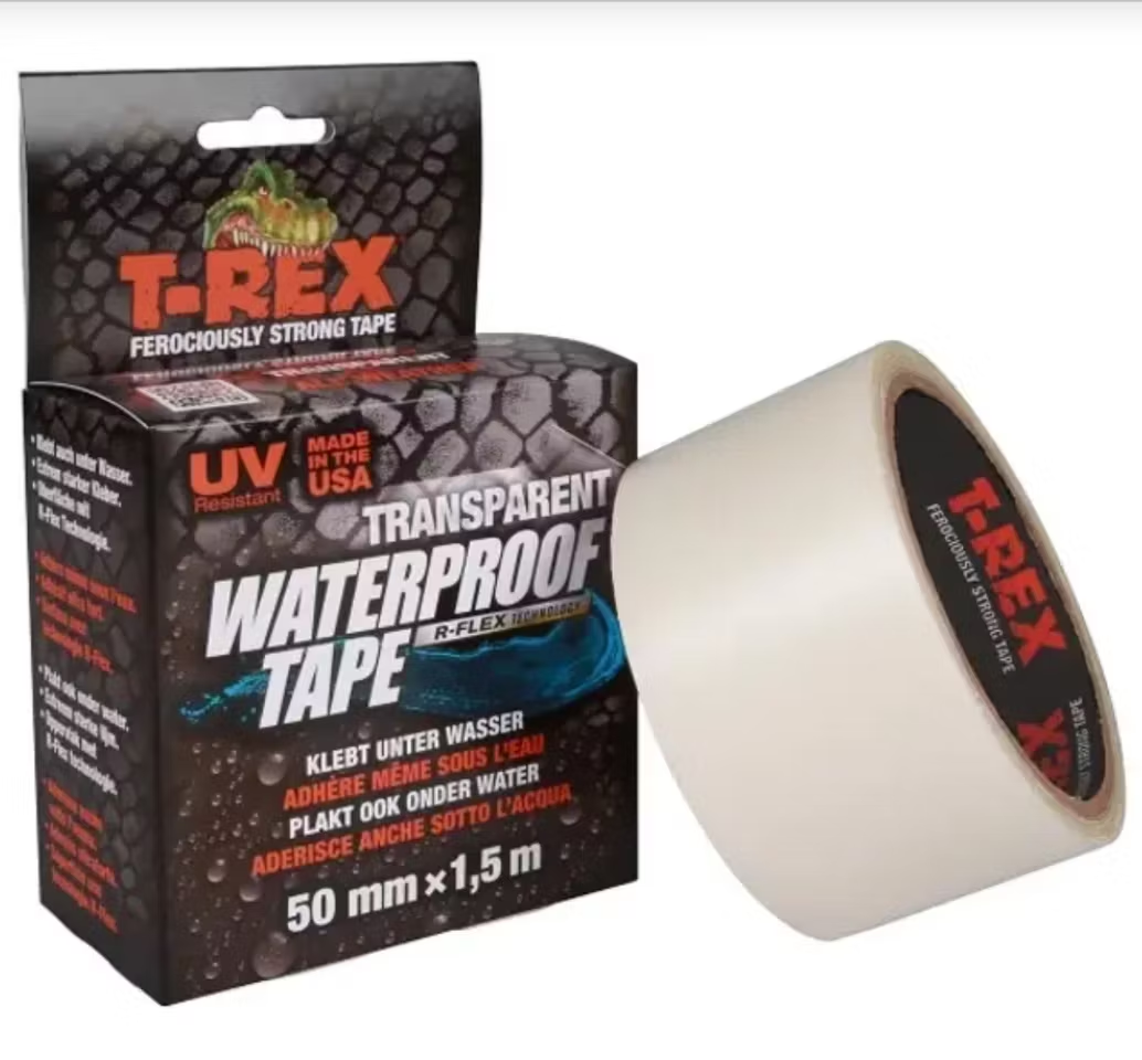T-REX Waterproof Transparent, 50 mm x 1,5 m