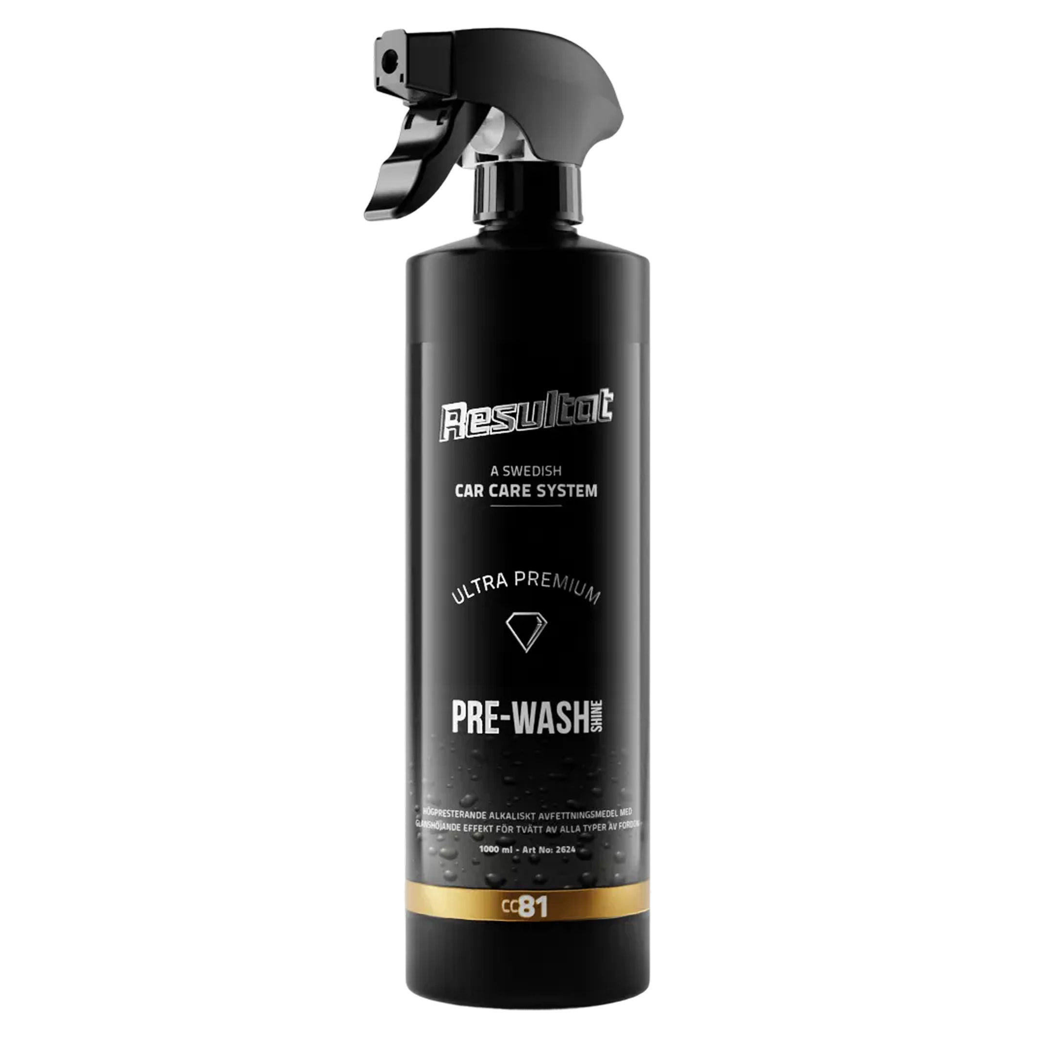 Resultat pre-wash shine CC81 1,0L