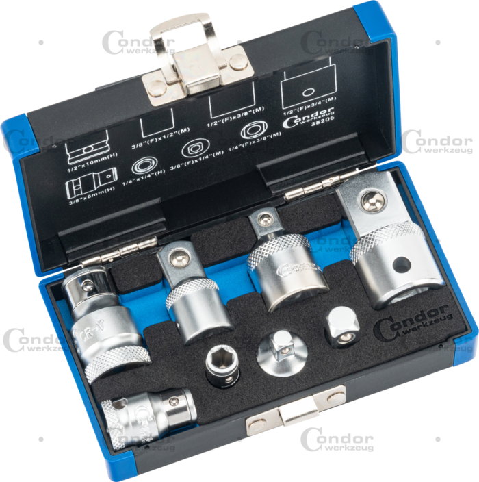 Adapter Set, xcess performance, 8 pcs., 1/4-3/4"