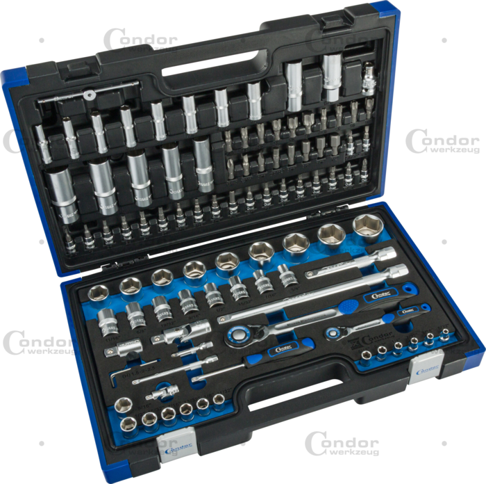 Hylsnyckelsats 6-kant 5/32-1.1/4" 98-del