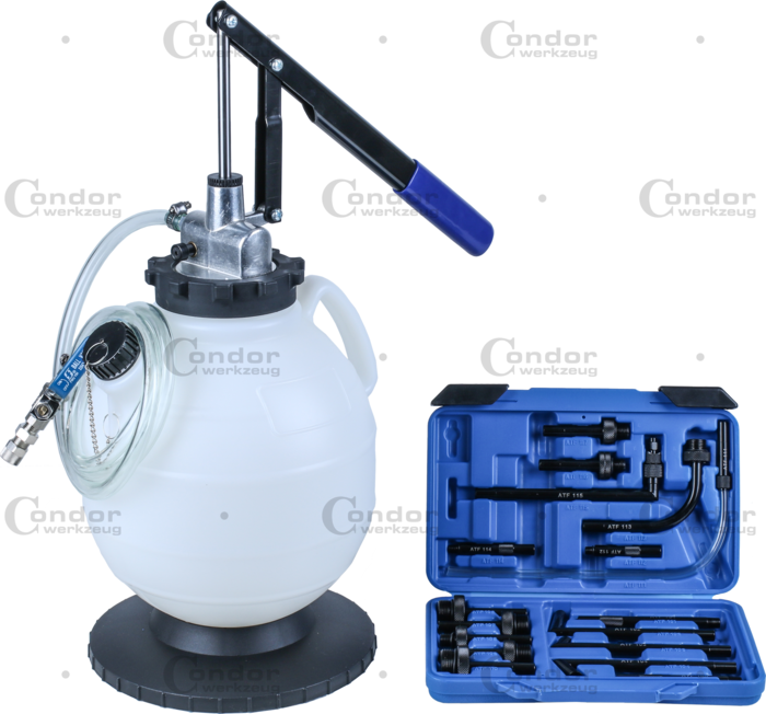 Transmissionsolja Återfyllningsverktyg , 7.5l, 17 adaptrar