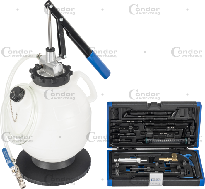 Transmissionsolja Återfyllningsverktyg, 7,5L, 22 adaptrar