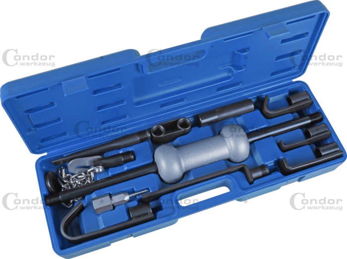 Buckelutdragare Set, 11 delar., glidhammare 3 kg