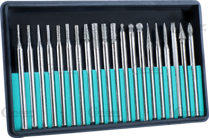 Diamant slipning och fräsning verktyg, 20 delar.