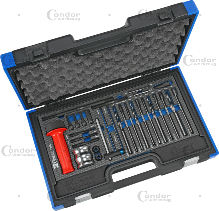 Glödstift Urborrning Set, M8, M9, M10 och M12