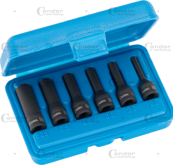 Specialhylsa, vriden profil, 6 delar., Glödstiftelektrod