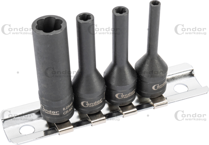 Specialhylsa, vriden profil, 4 delar., Glödstiftelektrod