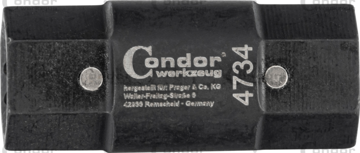 Special 2-i-1 slangklämmehylsa, 3-punkts/tri-point