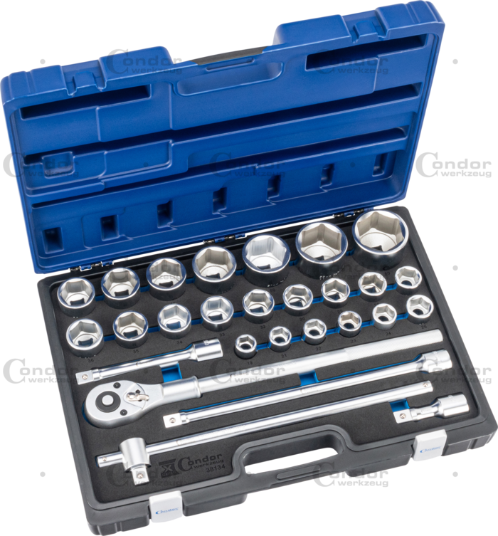 Hylsnyckelsats 6-kant 19-60mm 27-del