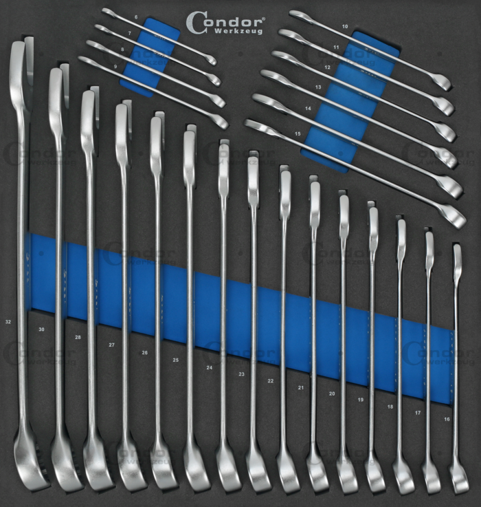 U-Ringnyckel Set Nr. 2135 i Foam 2/3, 25 delar., 6-32 mm