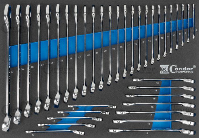 U-Ring + Ringspärrnycklar i Foam Inlägg 3/3,37-delar.