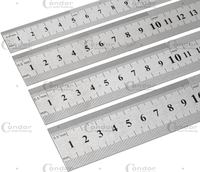 Stållinjal, skala i mm / AF