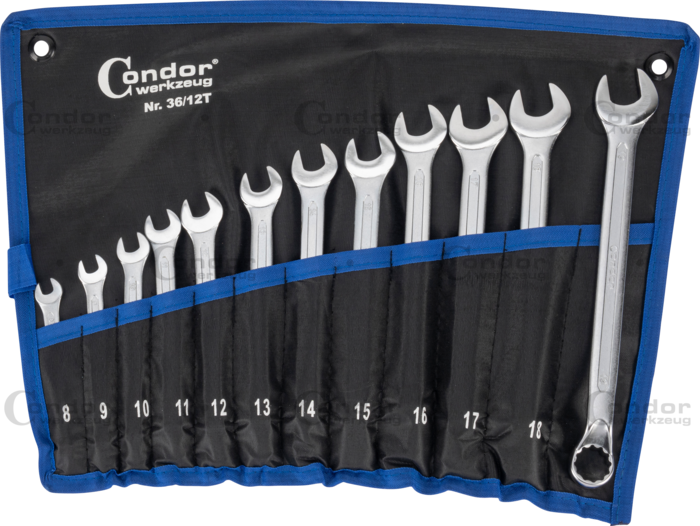 U-Ringnycklar, ringsida vinklad