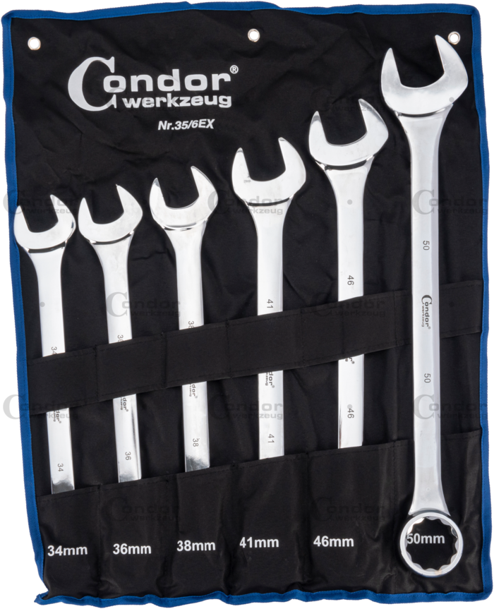 U-Ringnyckelset 34-50 mm 6 del