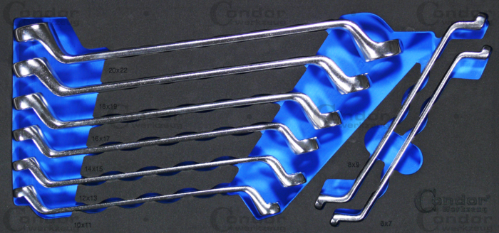 Ringnycklar Nr. 10-8T i Foam 1/3, 8 delar., 6-22 mm