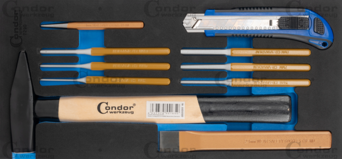 Hammar och Dorn Set i Foam 1/3, 10 delar.