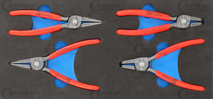 Låsringstänger i Foam 1/3, 4 delar., 175 mm