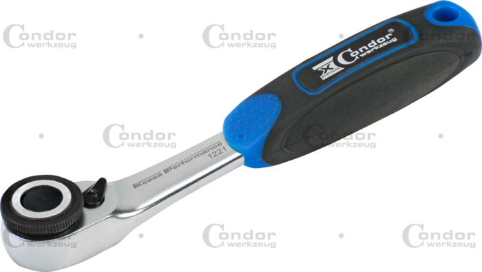 Micro-Bit-Spärrhandtag, med Fingerskiva