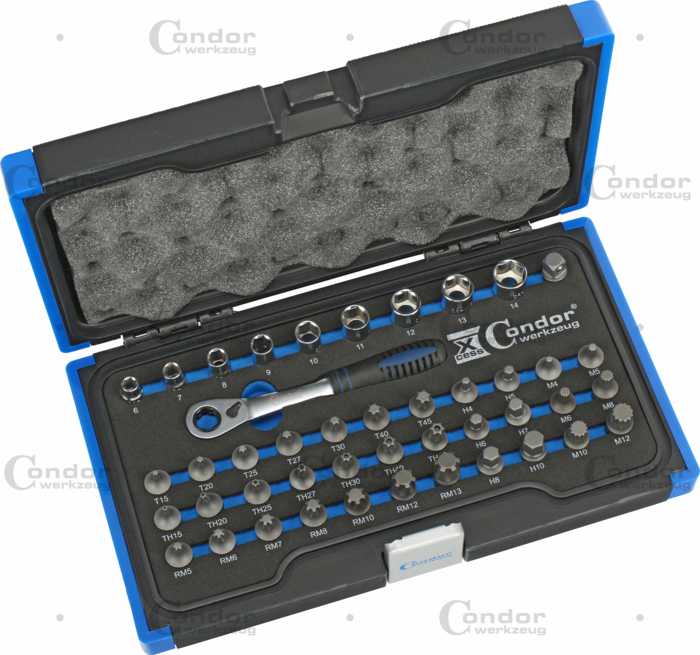 Genomgående Hylsa Set, 44 delar.