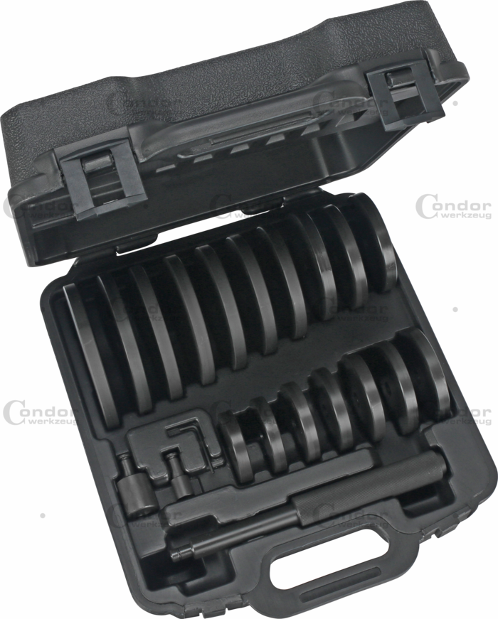 Lager och Tätningspress Set, 21 delar., ø 70-150 mm