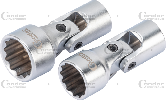 Ledhylsor, 2 st, 3/8", 12-kant 16 / 18 mm