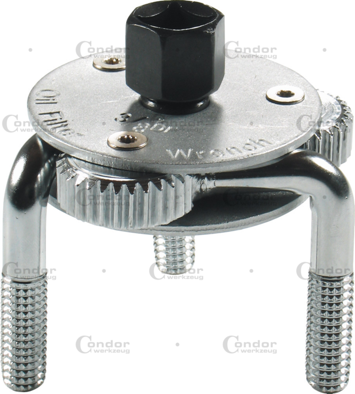 3-armad Oljefilternyckel, 3/8", ø 80-135 mm